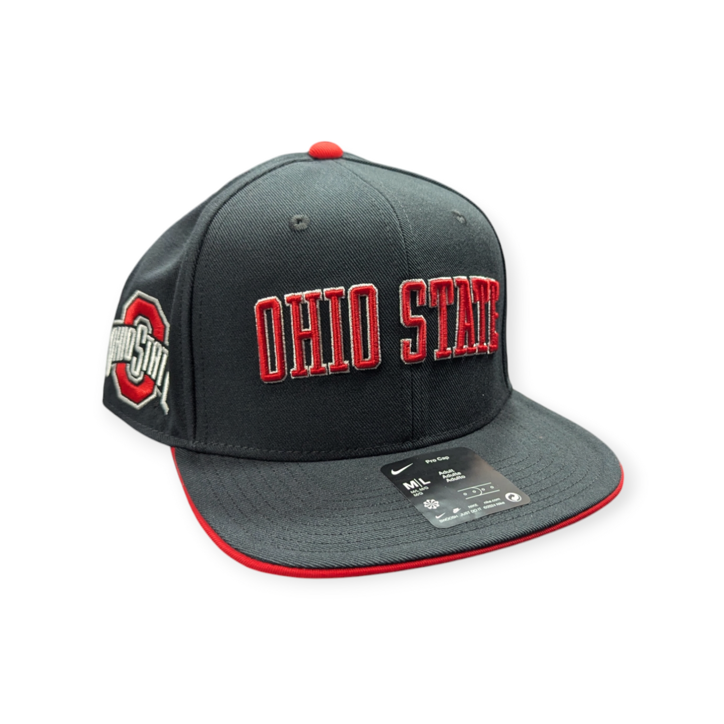 Ohio State Buckeyes Nike Black Dri-Fit Sideline Pro Snapback Hat