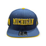 Michigan Wolverines Nike Navy Jumpman Dri-Fit Sideline Pro Snapback Hat - Pro Jersey Sports
