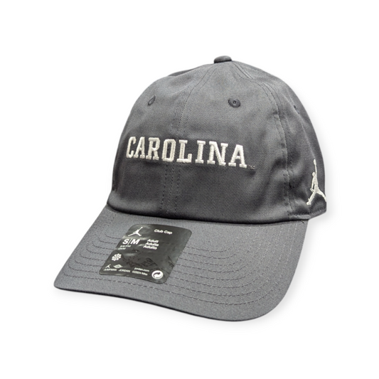 North Carolina Tar Heels Nike Club Anthracite Unstructured Adjustable Hat