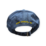 Michigan Wolverines Nike Club Navy Dri-Fit Unstructured Adjustable Hat - Pro Jersey Sports