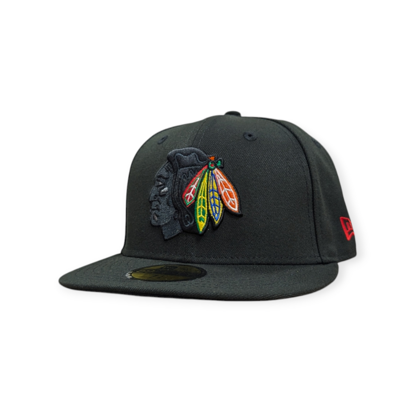 Chicago Blackhawks New Era Black Tribal Chief 59FIFTY Fitted Hat