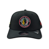 Chicago Blackhawks New Era NHL Classic 1934 Black 9SEVENTY Adjustable Hat - Pro Jersey Sports