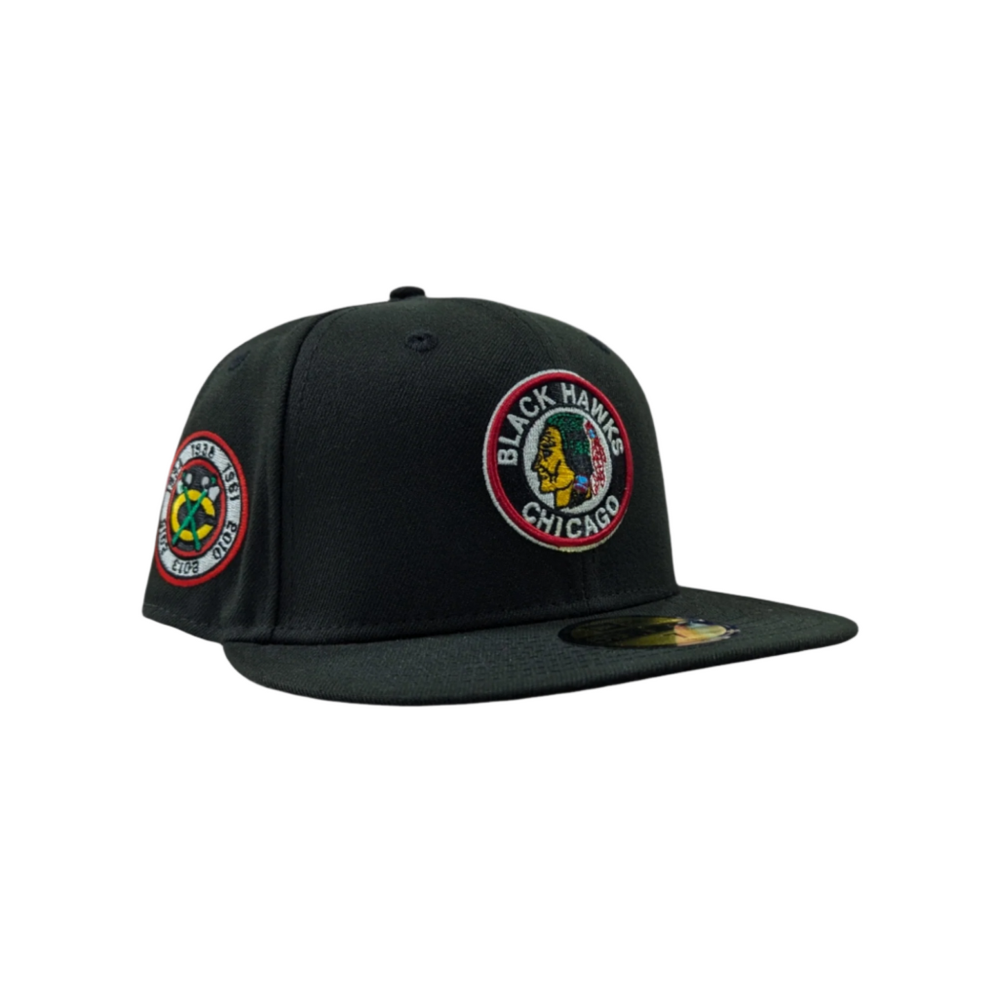 Chicago Blackhawks New Era 1934 Classic Black 59FIFTY Fitted Hat