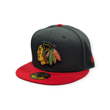 Chicago Blackhawks New Era 2 Tone Black/Red 2025 Winter Classic 59FIFTY Fitted Hat - Pro Jersey Sports