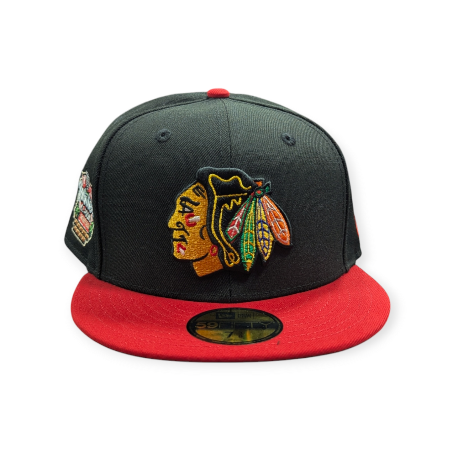 Chicago Blackhawks New Era 2 Tone Black/Red 2024 Winter Classic 59FIFTY Fitted Hat