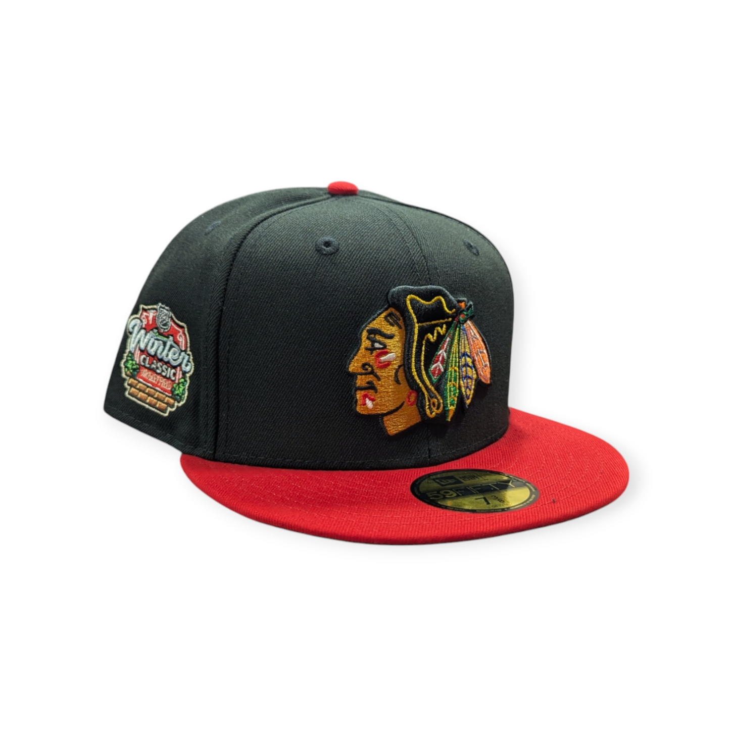 Chicago Blackhawks New Era 2 Tone Black/Red 2024 Winter Classic 59FIFTY Fitted Hat