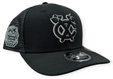 Men's Chicago Blackhawks New Era Black 2025 Winter Classic Tomahawk Logo  9SEVENTY Trucker Hat - Pro Jersey Sports