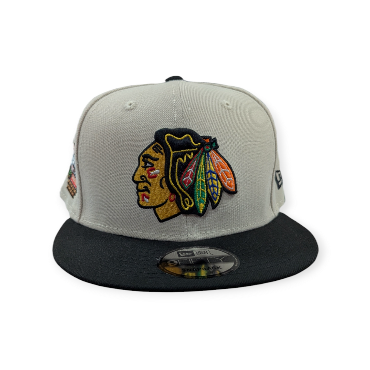 Chicago Blackhawks New Era Stone/Black 2024 Winter Classic 9FIFTY Adjustable Snapback Hat