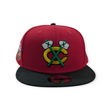 Chicago Blackhawks New Era Red/Black 2025 Winter Classic 9FIFTY Adjustable Snapback Hat - Pro Jersey Sports