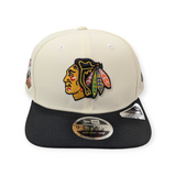 Men's Chicago Blackhawks New Era Chrome/Black 2025 Winter Classic 9SEVENTY Trucker Hat - Pro Jersey Sports