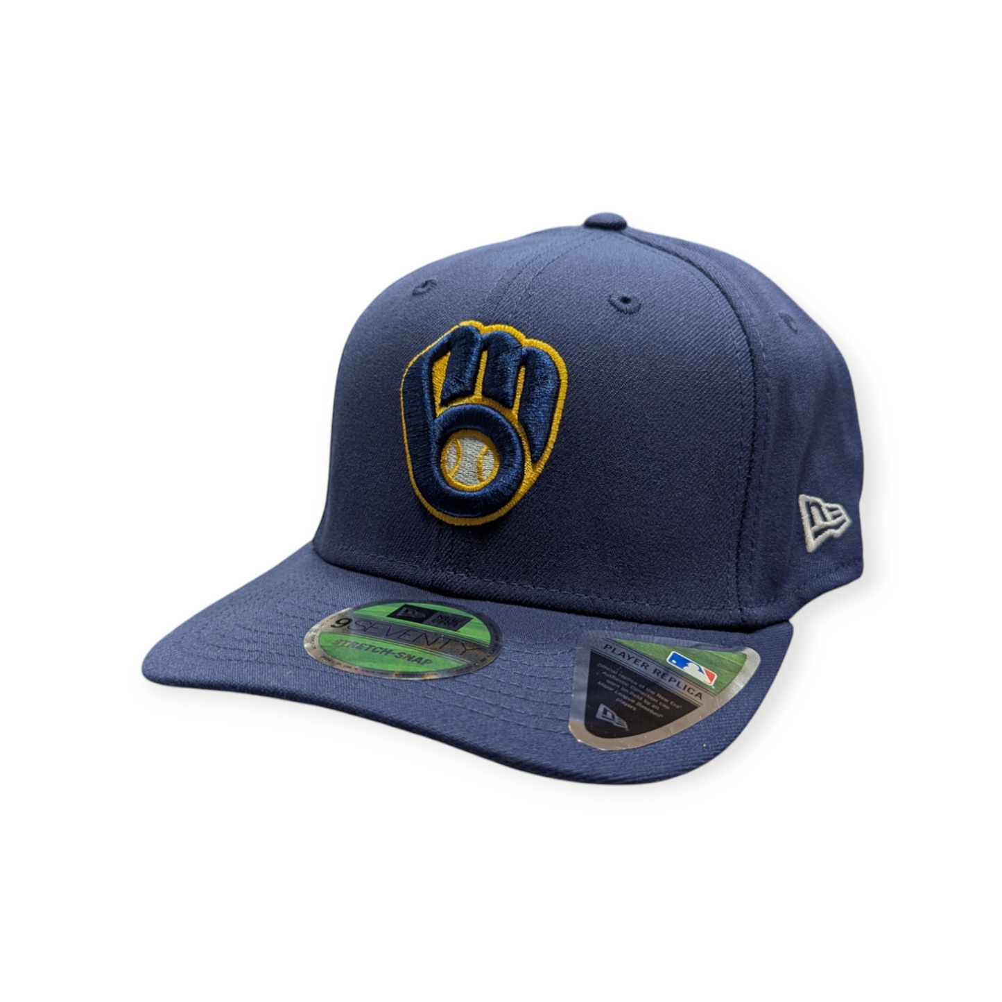 Milwaukee Brewers Navy New Era Player Replica 9SEVENTY Stretch Snap Adjustable Hat