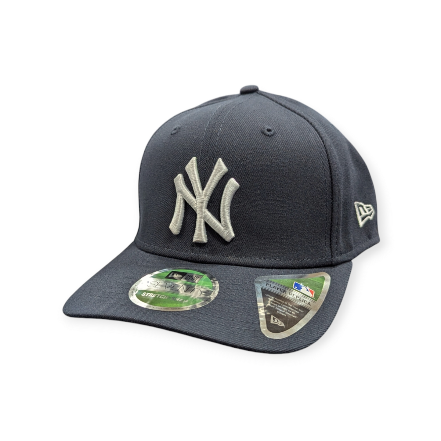 New York Yankes Navy New Era Player Replica 9SEVENTY Stretch Snap Adjustable Hat