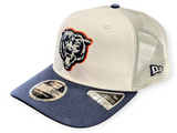 Men's Chicago Bears New Era White/Navy NFL Trucker Primary Logo 9SEVENTY Adjustable Hat - Pro Jersey Sports