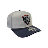 Men's Chicago Bears New Era White/Navy NFL Trucker Primary Logo 9SEVENTY Adjustable Hat - Pro Jersey Sports