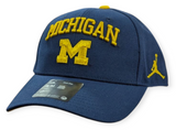Michigan Wolverines Nike Rise Navy Jumpman Adjustable Hat - Pro Jersey Sports