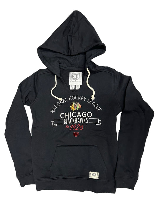 Women's Chicago Blackhawks Old Time Hockey Sion Hoodie