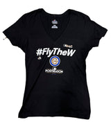 Women's Chicago Cubs 2017 Division Series Clincher Locker Room V-Neck T-Shirt - Pro Jersey Sports