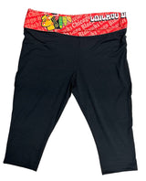Chicago Blackhawks Cameo Fold Over Capri Leggings By Concepts Sport - Pro Jersey Sports