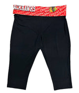 Chicago Blackhawks Cameo Fold Over Capri Leggings By Concepts Sport - Pro Jersey Sports