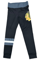Women's Chicago Blackhawks Katie Full Length Leggings By Old TIme Hockey - Pro Jersey Sports