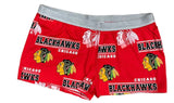 Chicago Blackhawks Womens Red Fusion Boxer Shorts by Concepts Sports - Pro Jersey Sports