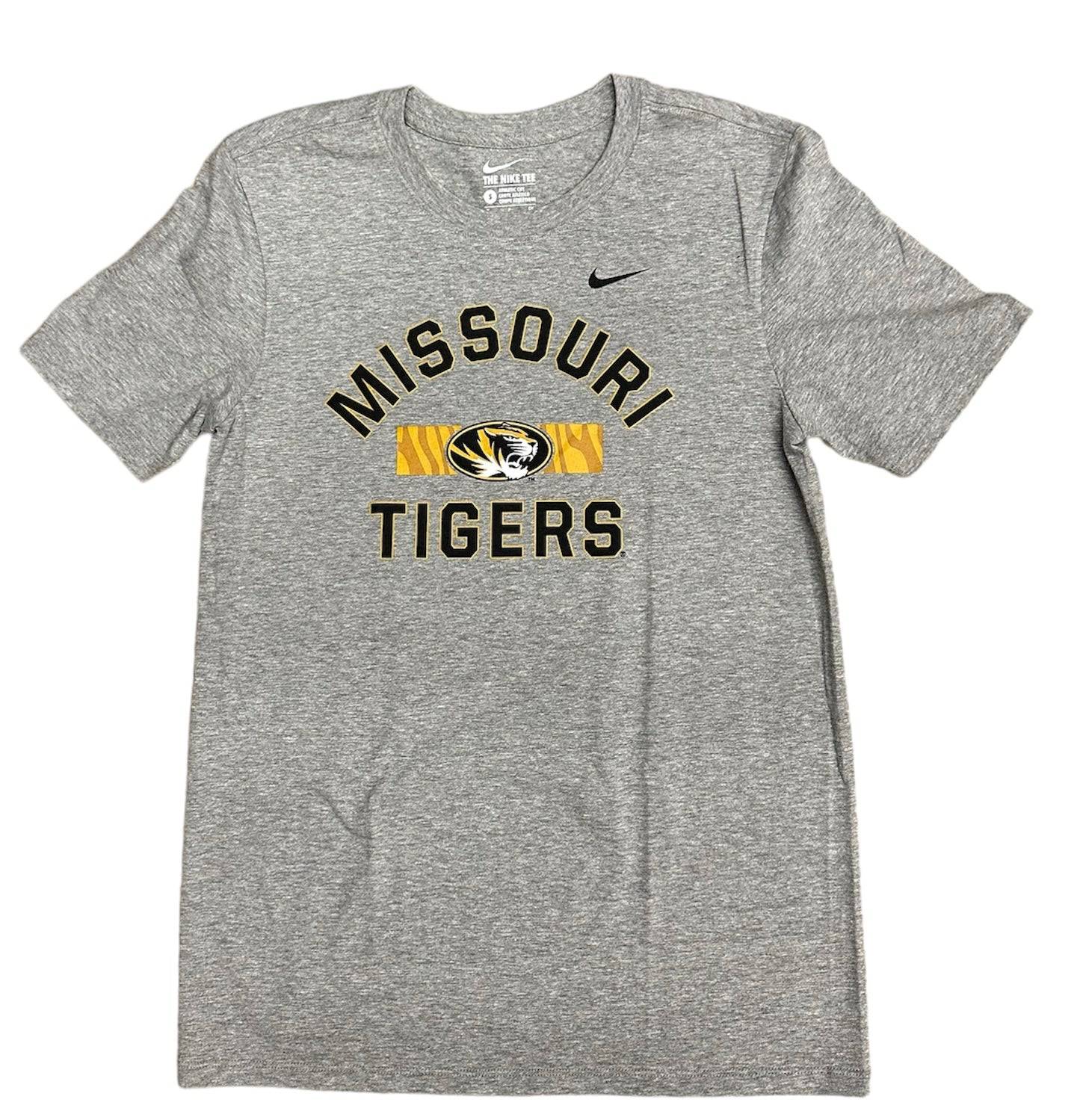 Nike Men's Missouri Tigers Team Logo Stripe Cotton Short-Sleeve T-Shirt