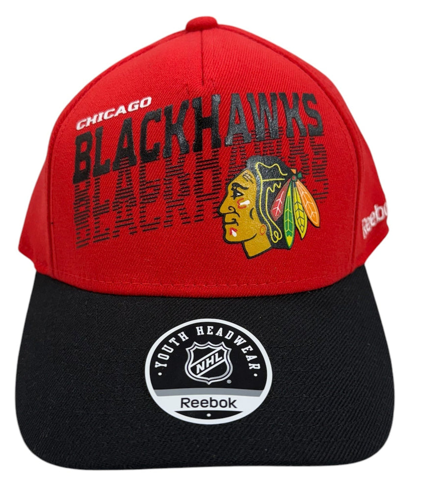 Youth Chicago Blackhawks NHL Reebok Structured Flex Fit Hat - Pro Jersey Sports