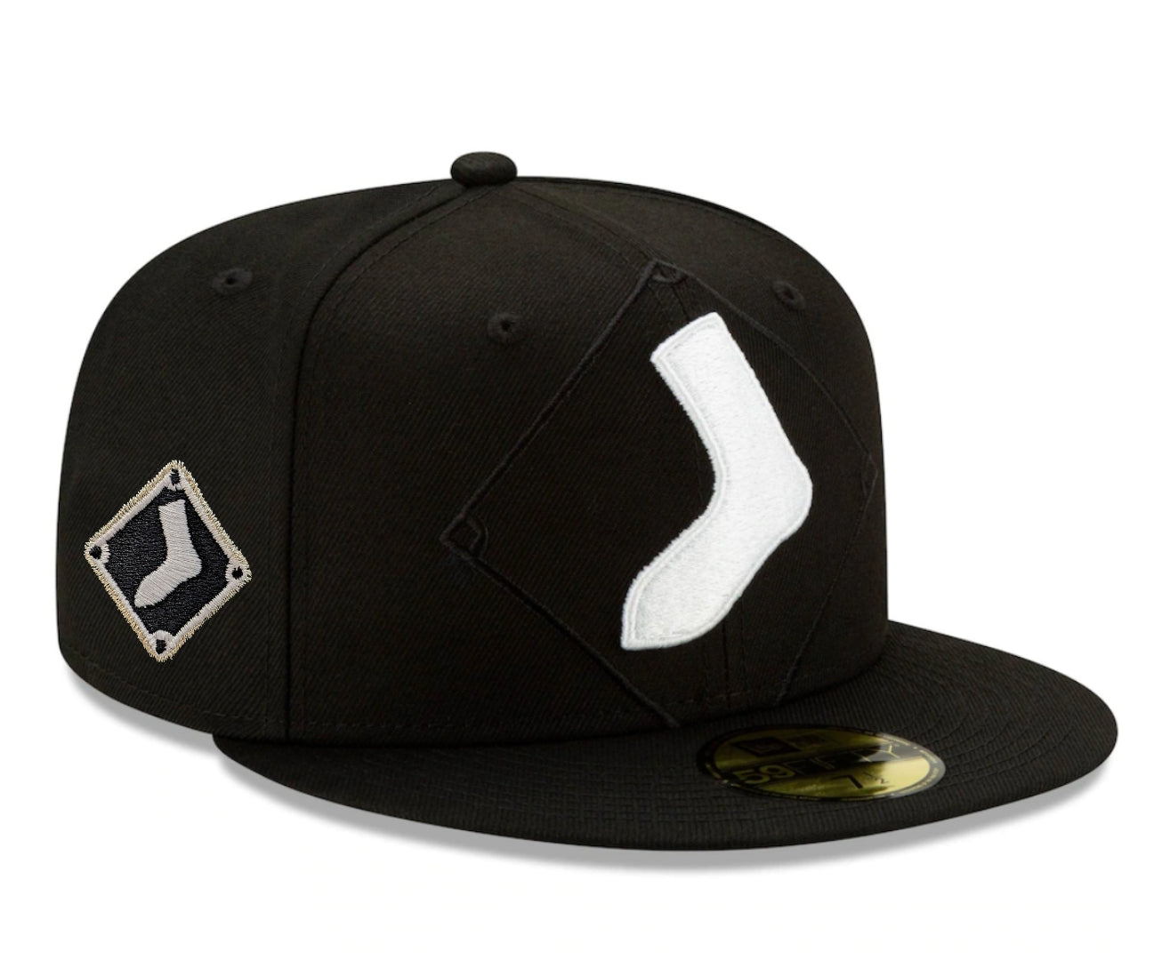 Chicago White Sox New Era Black Logo Elements 59FIFTY Fitted Hat