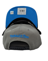 Men's Memphis Grizzlies Mitchell & Ness NBA Neon Lights Gray/Blue Adjustable Snapback Hat - Pro Jersey Sports