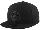 Chicago Bears 1946 Logo Tonal Black New Era 59FIFTY Fitted Hat - Pro Jersey Sports