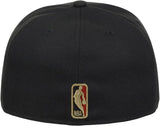 Men's Chicago Bulls New Era Black University Gold 59FIFTY Fitted Hat - Pro Jersey Sports