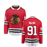 Men's Frank Nazar Chicago Blackhawks Red Home Fanatics Premium Twill Breakaway Replica Jersey - Pro Jersey Sports