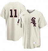 Men's Chicago Luis Aparicio White Sox Cooperstown Turn Back The Clock 1959 Home Cream/Black NIKE Replica Jersey - Pro Jersey Sports