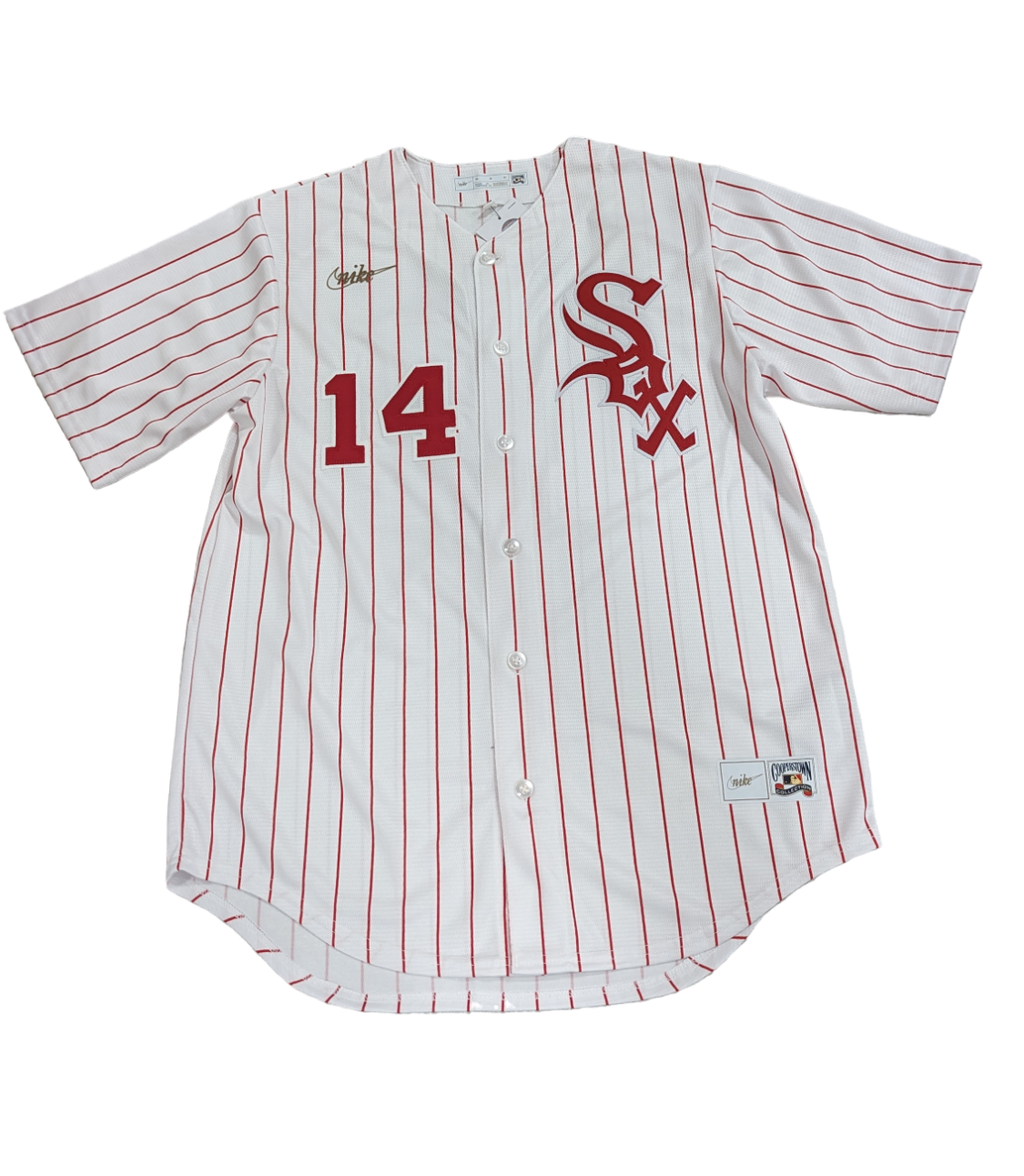 Men's Bill Melton Chicago White Sox Cooperstown Home White/Red 1972 Premium Stitch Replica Jersey