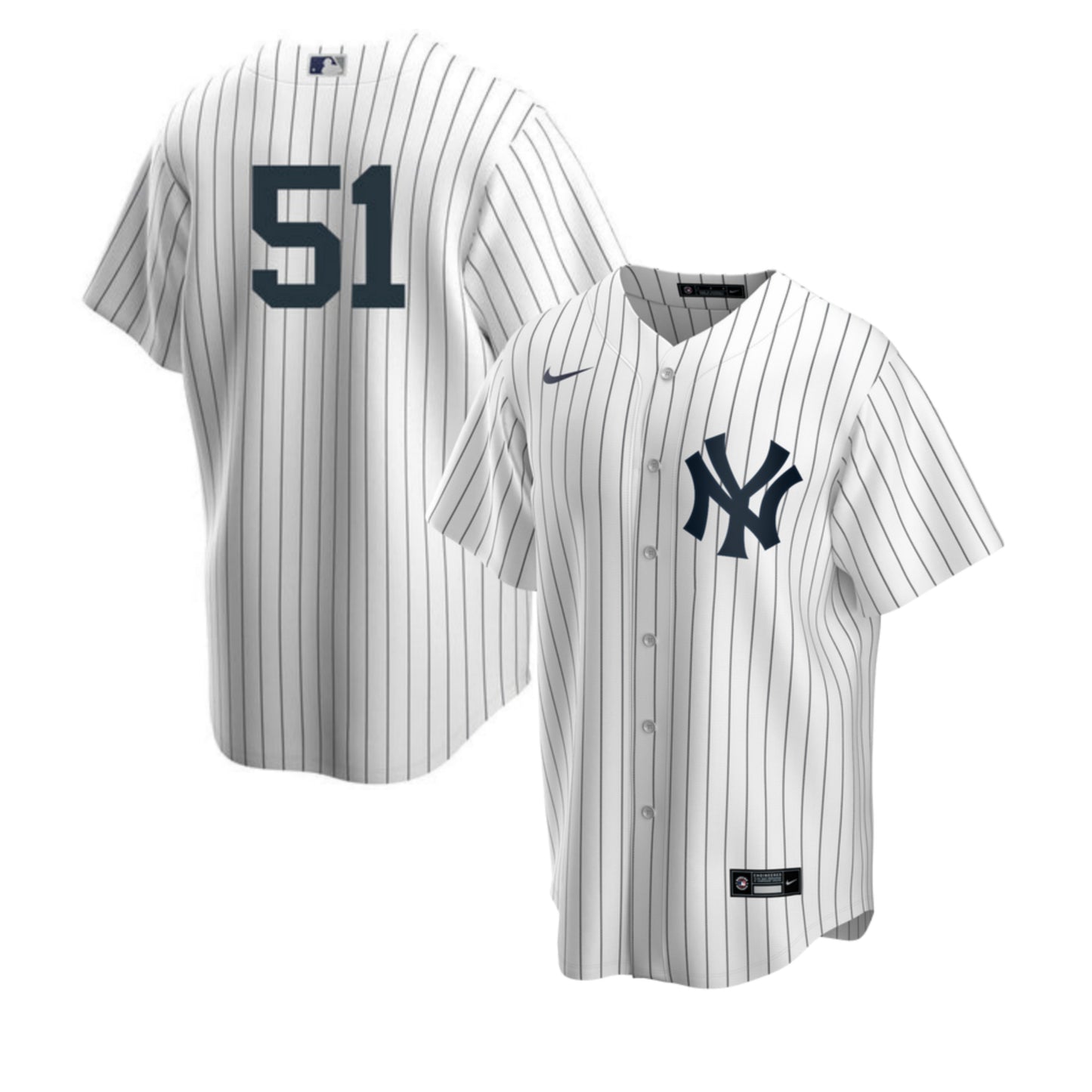 Men's Nike Bernie Williams White New York Yankees Home Official Replica Player Jersey