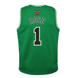 Youth Chicago Bulls Derrick Rose Mitchell & Ness Kelly Green St. Patricks Day Hardwood Classics Swingman Jersey - Pro Jersey Sports