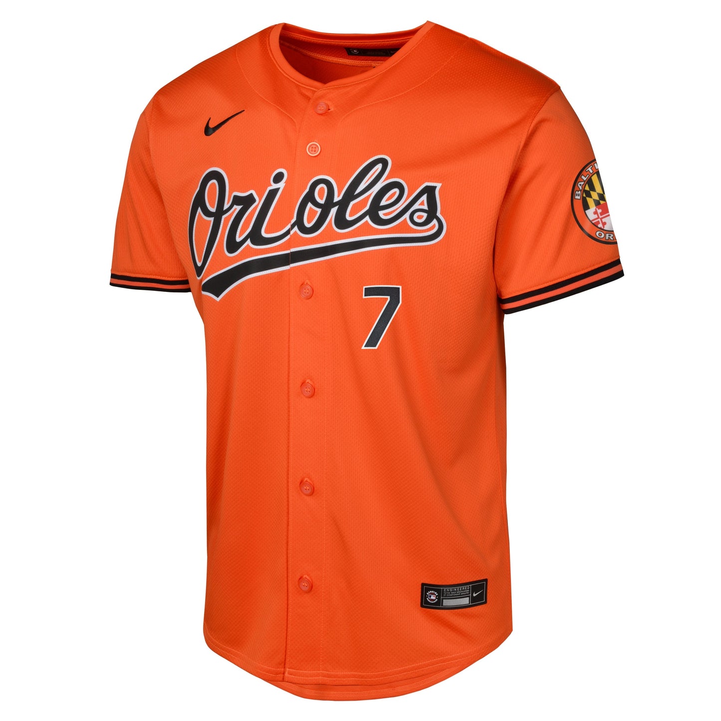 Youth Jackson Holliday Baltimore Orioles NIKE Orange Alternate Limited Replica Jersey