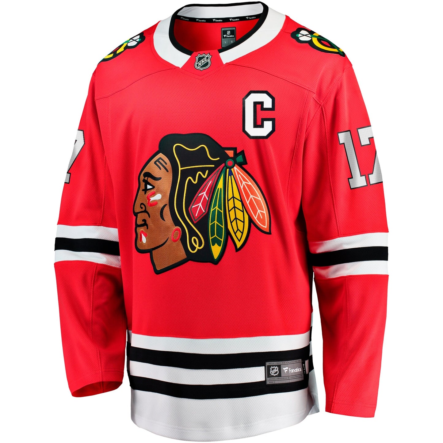 Men's Nick Foligno Chicago Blackhawks Red Home Fanatics Breakaway Premium Replica Jersey