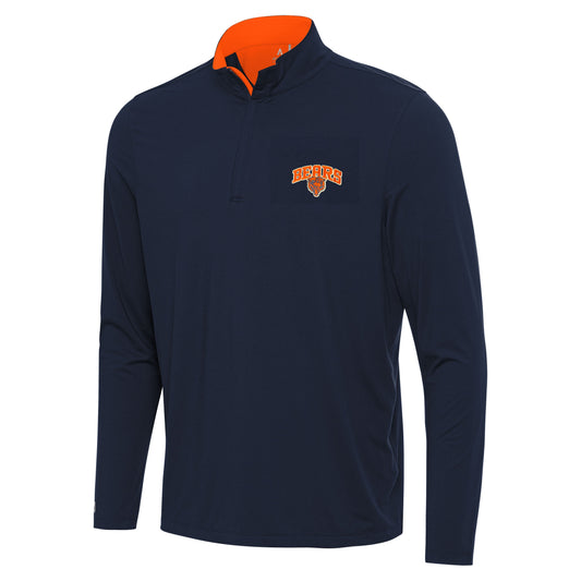 Men's Chicago Bears Antigua Navy Content 1/4 Zip Top