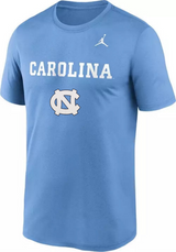 Men's North Carolina Tar Heels Valor Blue Wordmark Dri-Fit Tee - Pro Jersey Sports