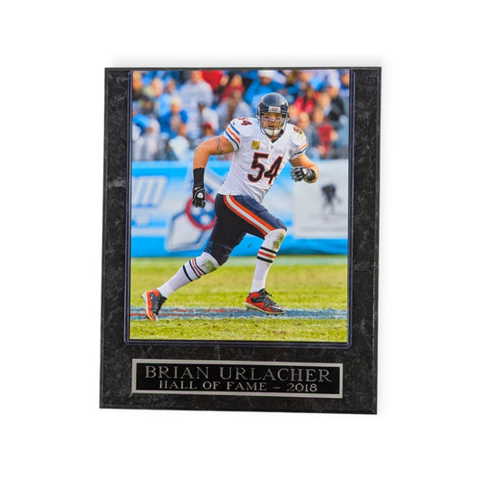 Chicago Bears Brian Urlacher "Hall of Fame 2018" Photo Plaque