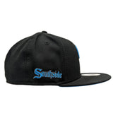 Chicago White Sox New Era Black/Electric Blue City Connect Southside 59FIFTY Fitted Hat - Pro Jersey Sports