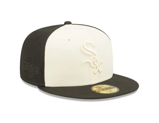 Chicago White Sox New Era Tonal Chrome/Black 2005 World Series Essential 59FIFTY Fitted Hat