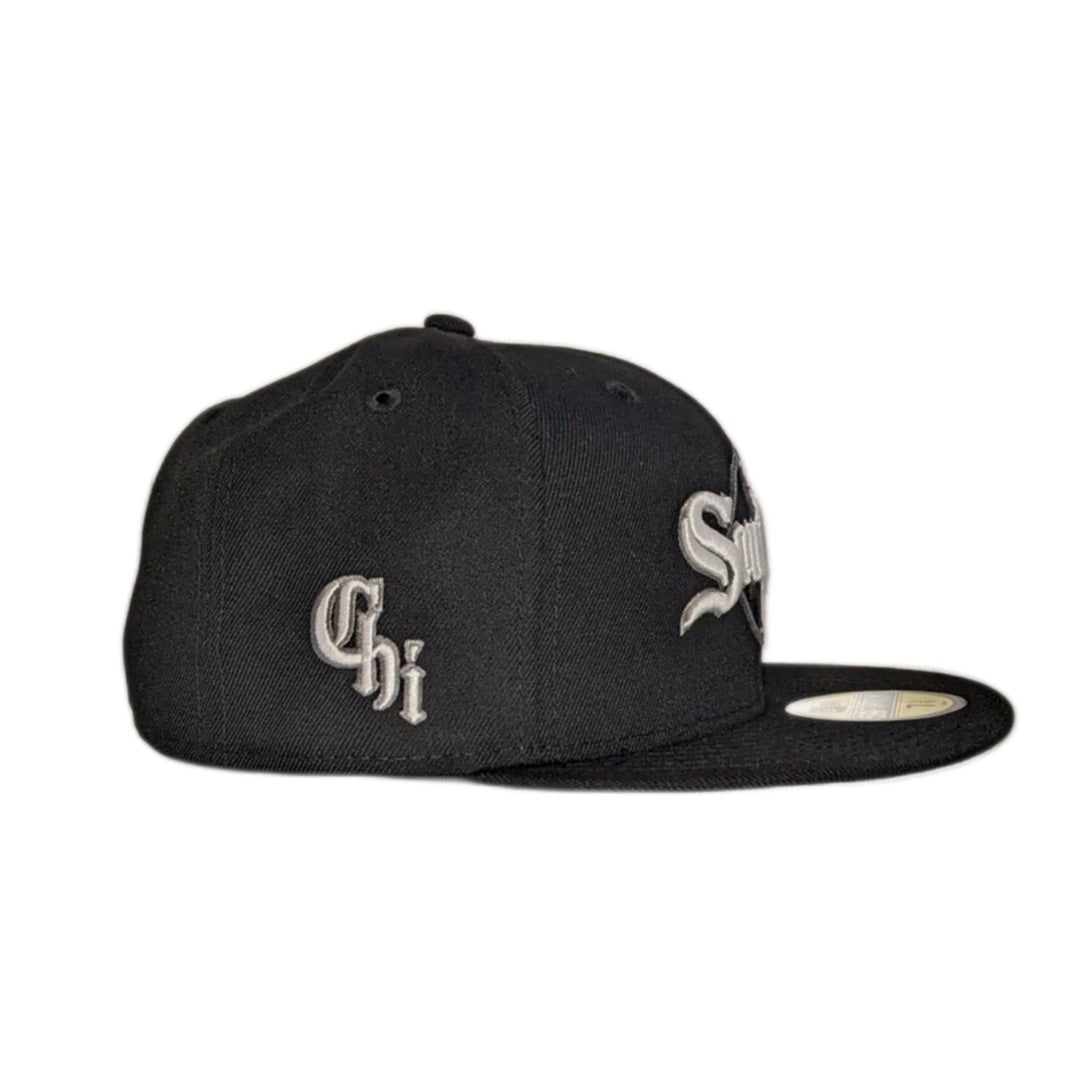 Chicago White Sox New Era Southside Diamond Black 59FIFTY Fitted Hat