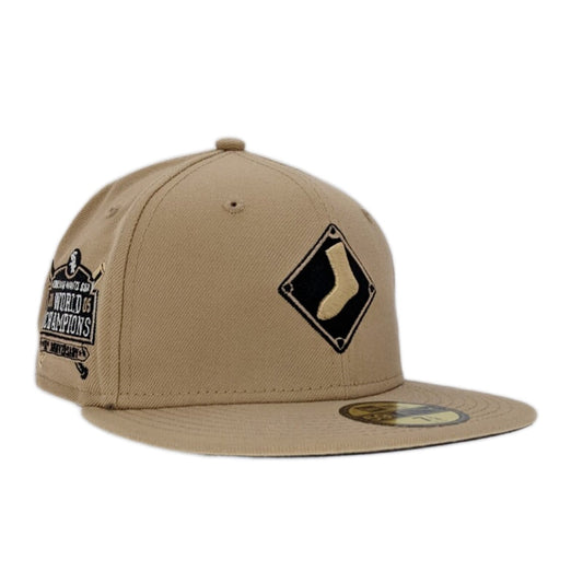 Chicago White Sox Black & Tan New Era 59FIFTY Fitted Hat - Pro Jersey Sports