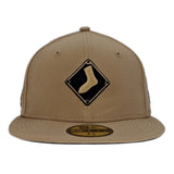 Chicago White Sox Black & Tan New Era 59FIFTY Fitted Hat - Pro Jersey Sports