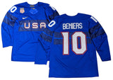 Mens USA Hockey Matty Beniers Nike Olympic Royal Replica Jersey - Pro Jersey Sports