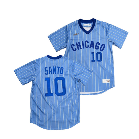 Men's Ron Santo Chicago Cubs Cooperstown Powder Blue 1978 NIKE Replica Jersey
