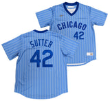 Men's Bruce Sutter Chicago Cubs Cooperstown Powder Blue 1981 NIKE Replica Jersey - Pro Jersey Sports