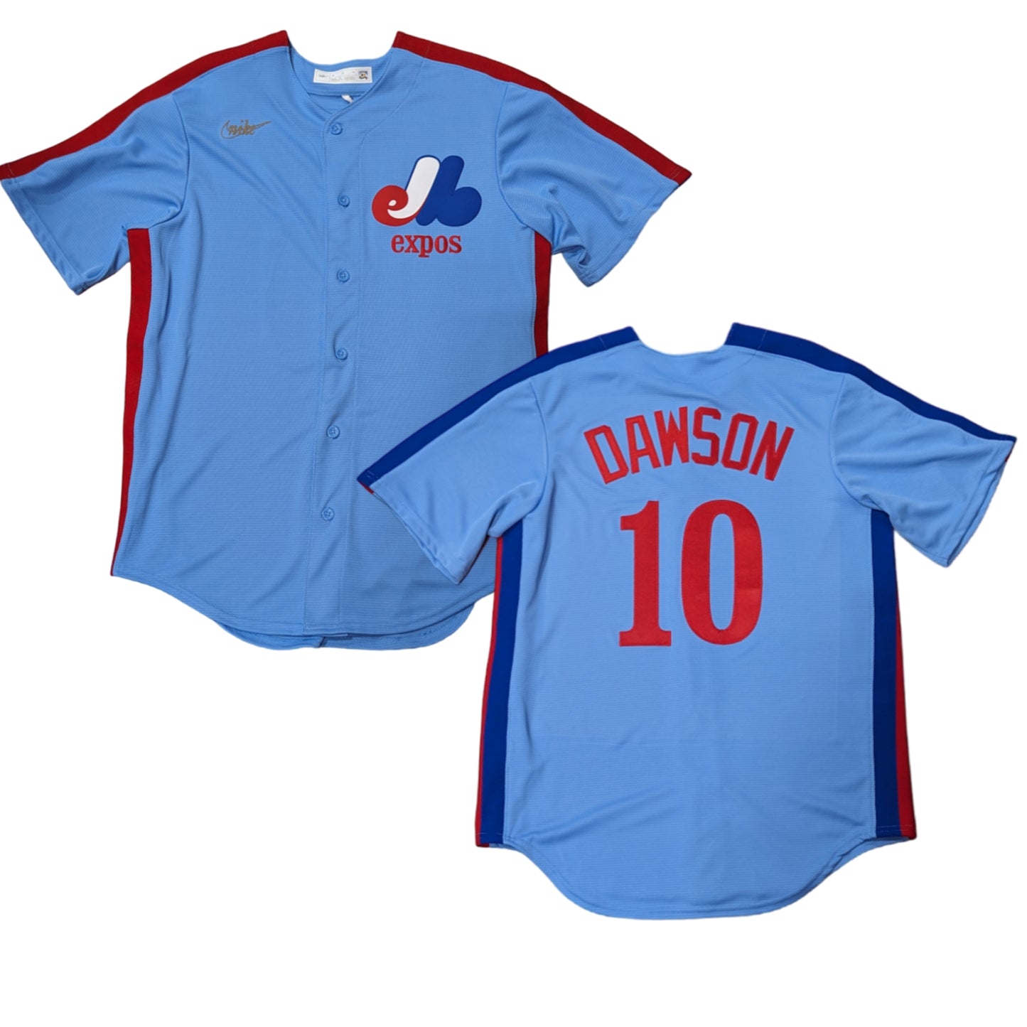 Men's Montreal Expos Andre Dawson Nike Light Blue Road Cooperstown Collection Premium Team Jersey